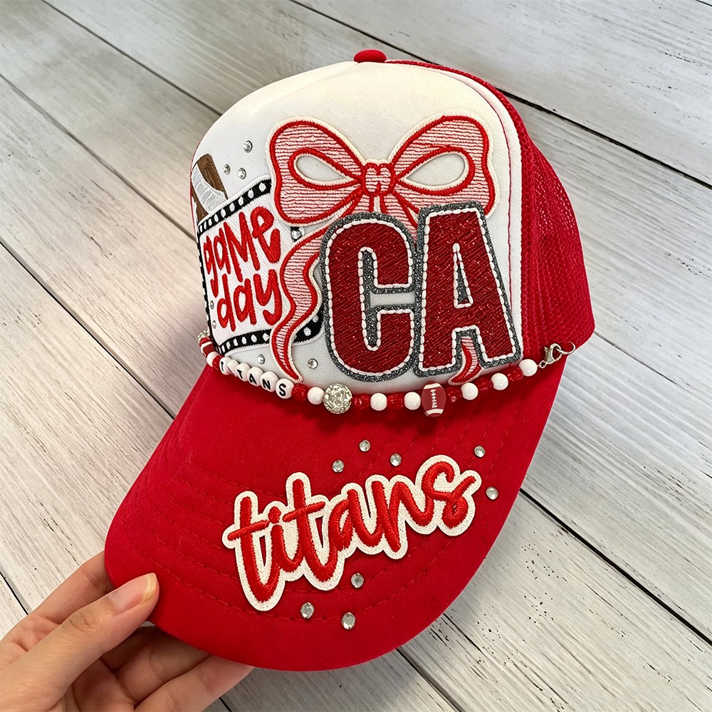 Personalized Football Trucker Hat Custom Team Spirit Hat Perfect for Game Day