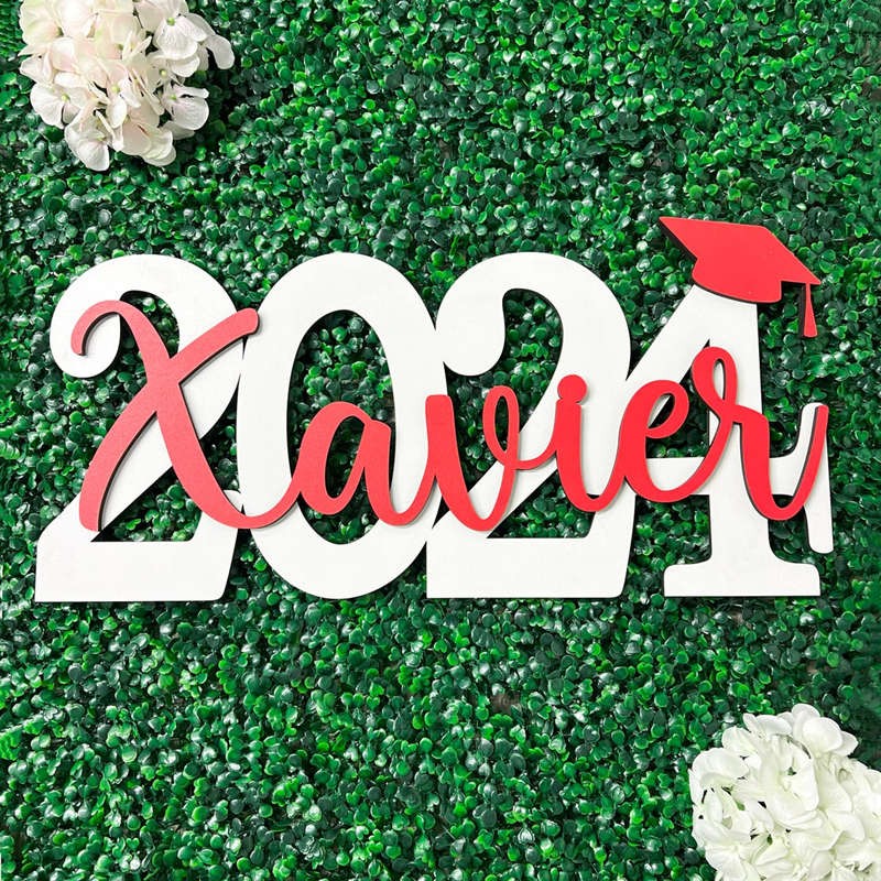 Custom Graduation Decor Name Sign Graduation Party Centerpiece