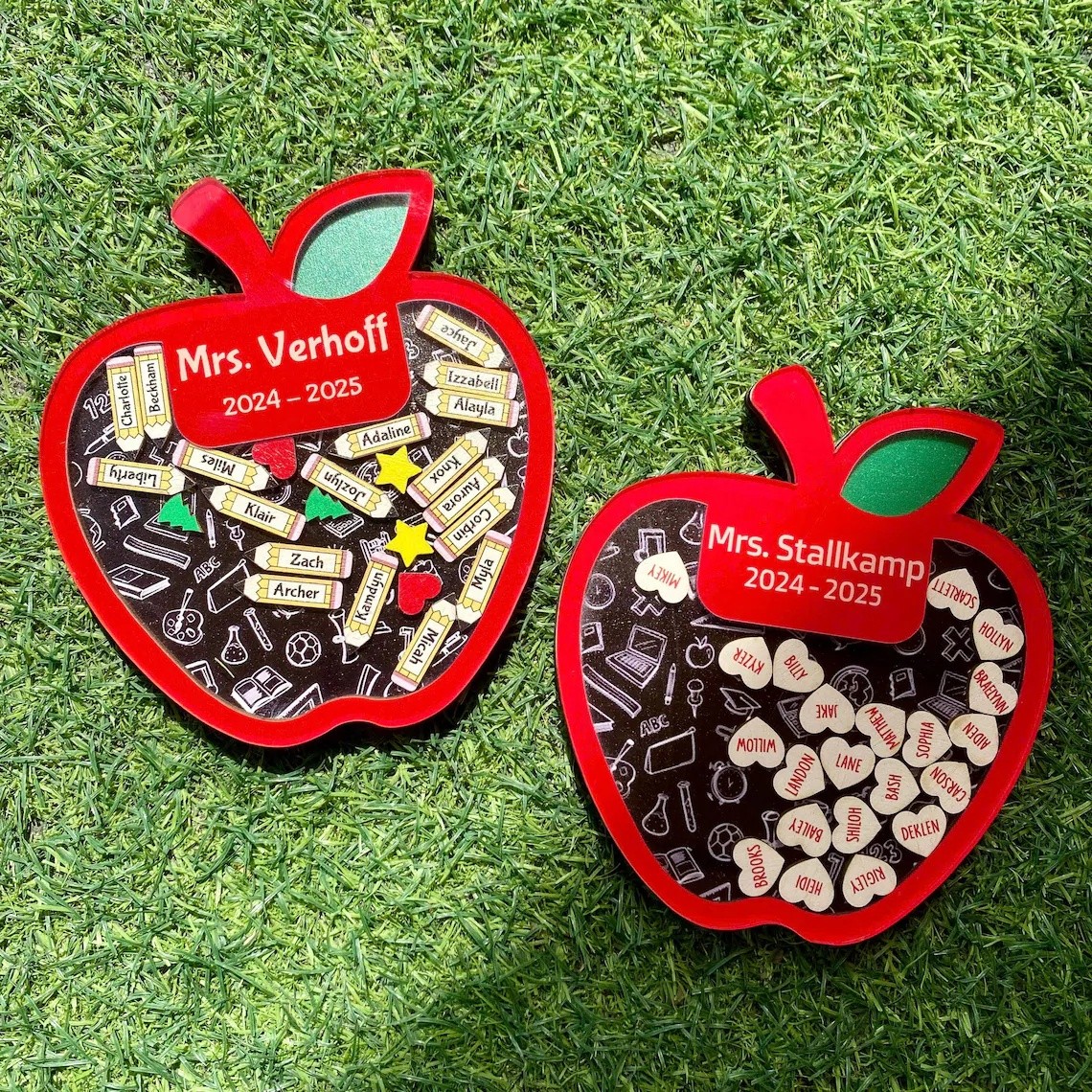 Personalized Teacher Apple Magnet Teacher Appreciation Gifts From Student
