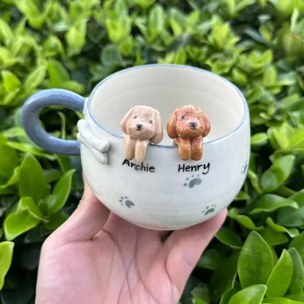 Custom Pet Figure Mug For Pet Lovers Christmas Gift