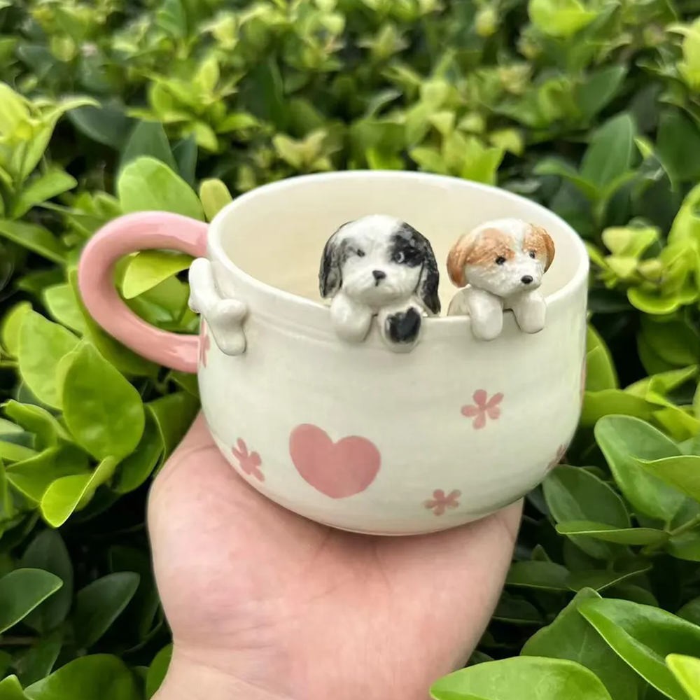 Custom Pet Figure Mug For Pet Lovers Christmas Gift