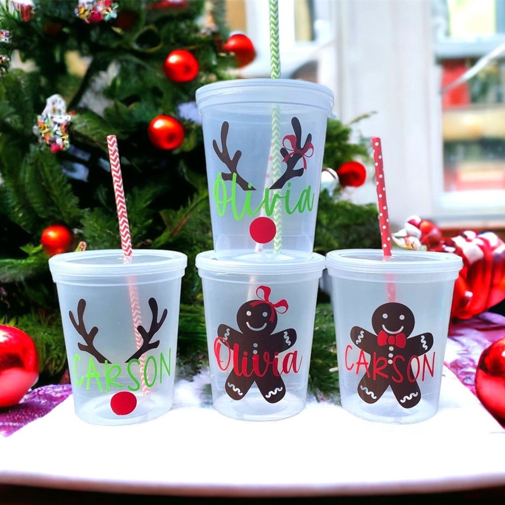 Personalized Christmas Kids Cup Party Favors