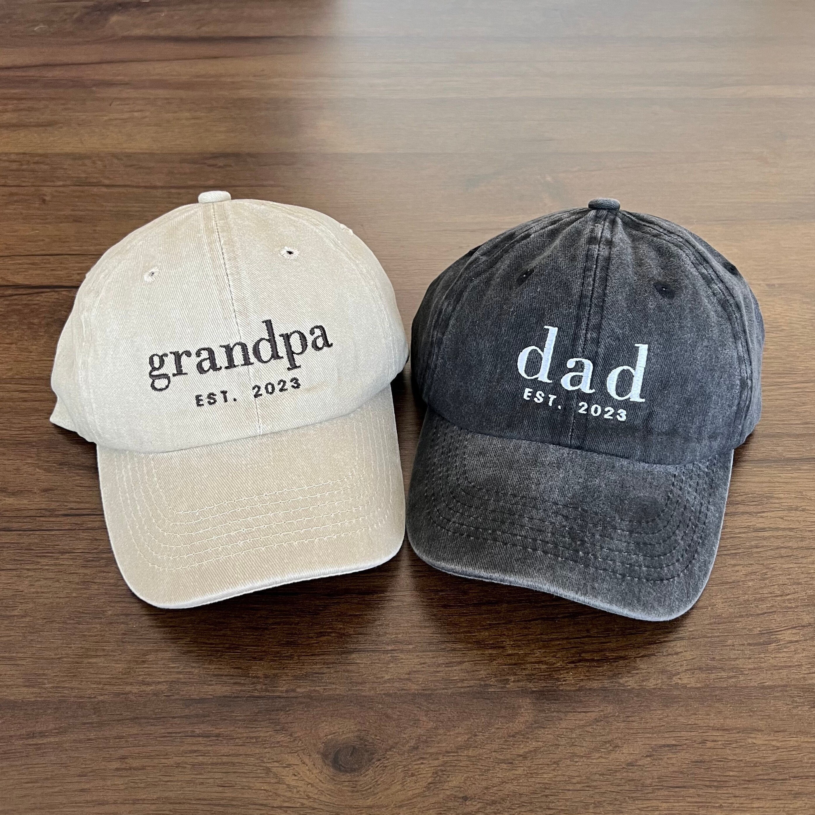 Custom Embroidered Hat Personalized Date Gift for Dad Grandpa Father's Day Gift