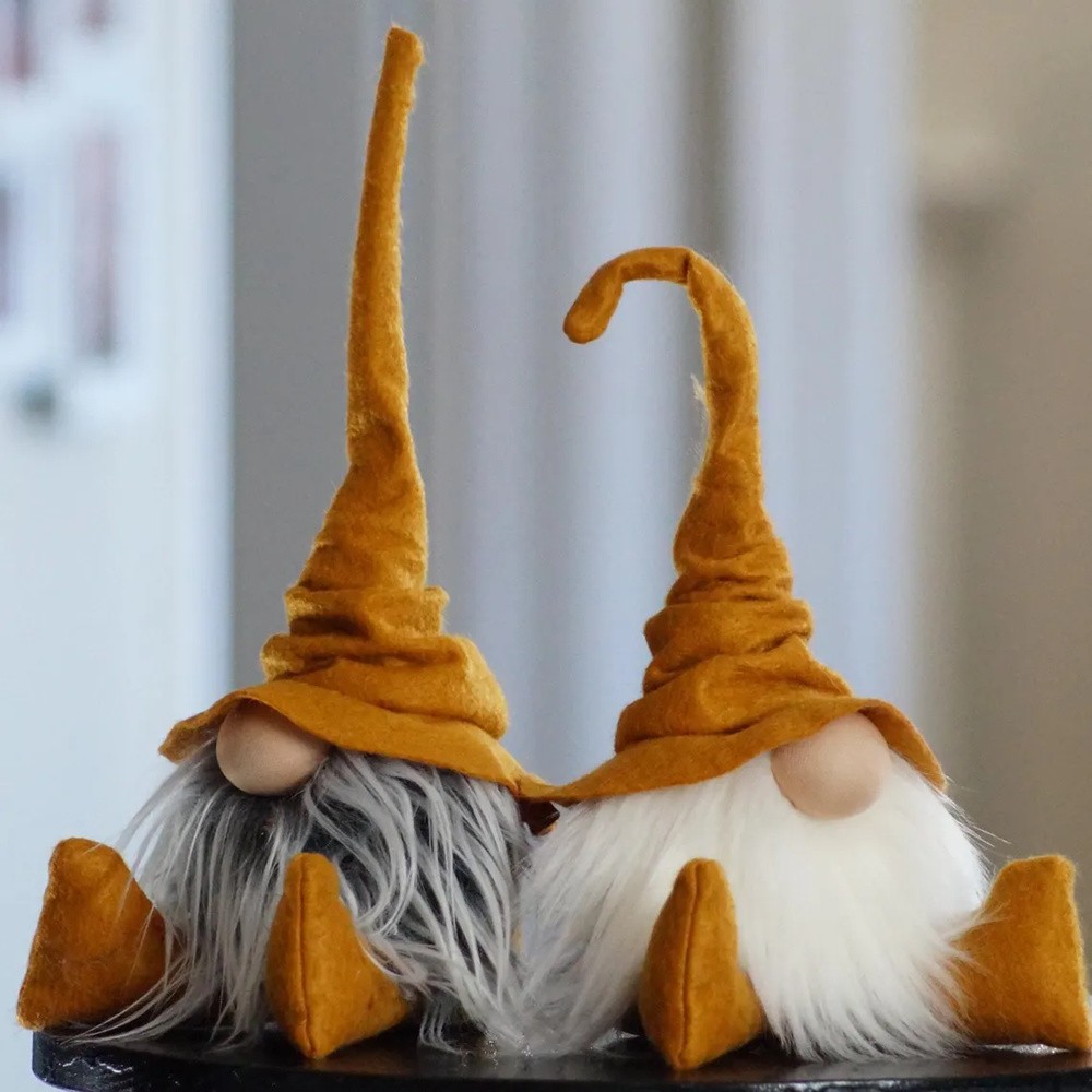 Fall Wizard Gnome Tiered Tray Home Decor