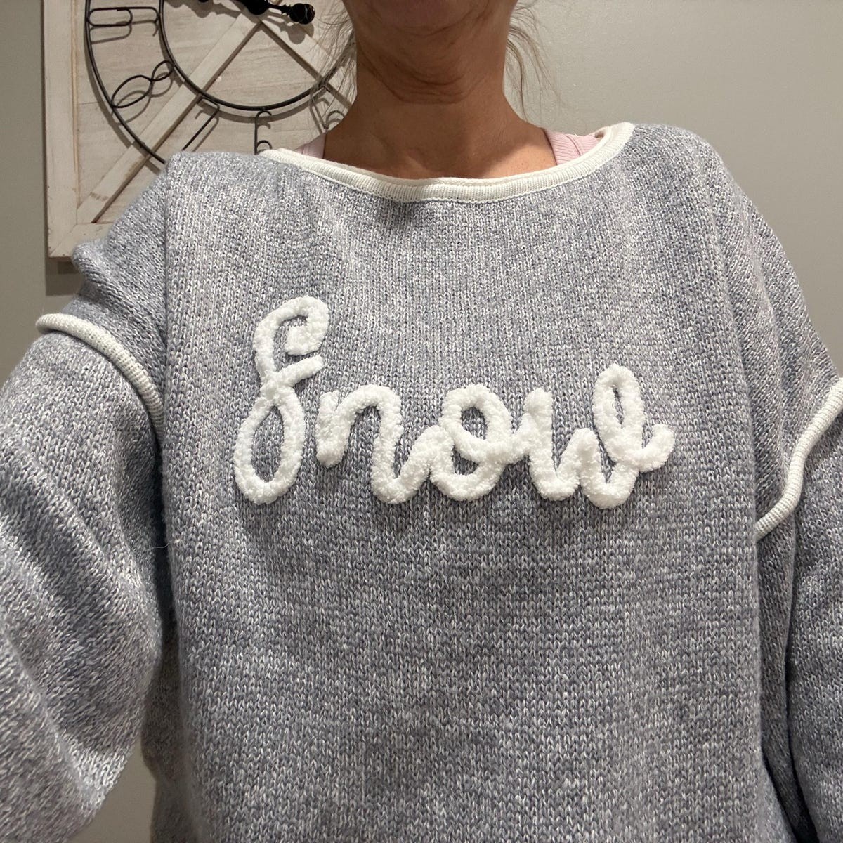 Personalized Chenille Name Sweater Custom Game Day Spirit Top Lightweight Embroidered Gift