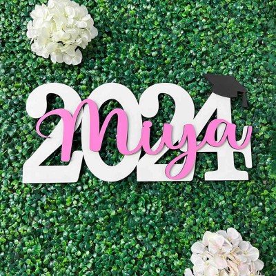 Custom Graduation Decor Name Sign Graduation Party Centerpiece