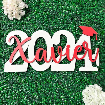 Custom Graduation Decor Name Sign Graduation Party Centerpiece