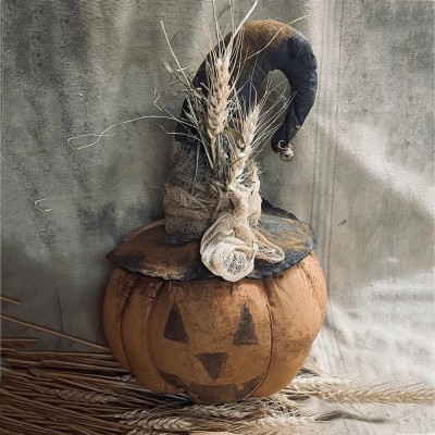 Primitive Fall Halloween Pumpkin Sitter