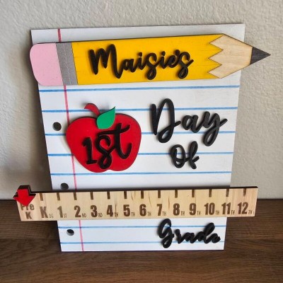 1st Day Last Day of School Prop Interchangeable School Milestones Back to School Sign Kit