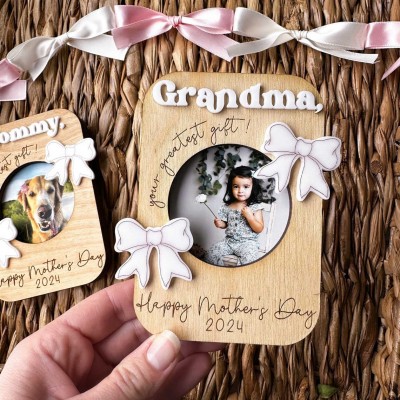 Custom Fridge Photo Frame Magnet For Mother's Day Gift