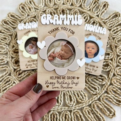 Custom Fridge Photo Frame Magnet For Mother's Day Gift