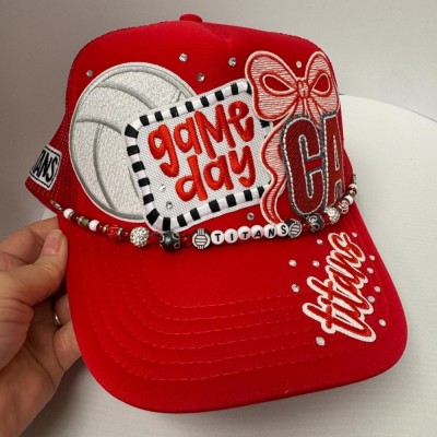 Personalized Volleyball Trucker Hat Custom Team Spirit Hat Perfect for Game Day