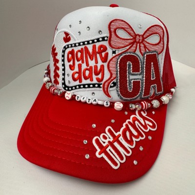 Personalized  Baseball Trucker Hat Custom Team Spirit Hat Perfect for Game Day