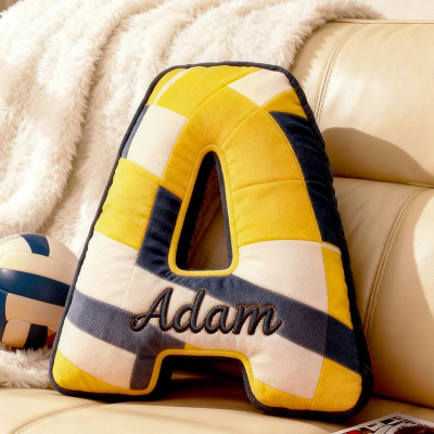 Personalized Volleyball Letter Pillow With Name for World Cup Fans Game Day Gift