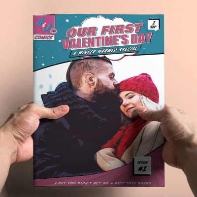 Personalized Comic Book For Couple Valentine's Day Anniversary Gift