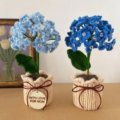 Mother’s Day Crochet Flower Bouquet Handmade Forever Flowers Gift for Mom Home Decor