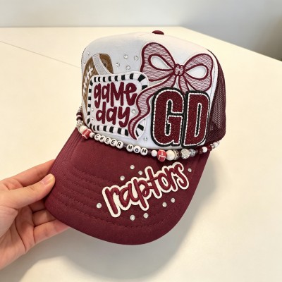 Personalized Football Trucker Hat Custom Team Spirit Hat Perfect for Game Day