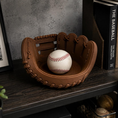 Vintage Baseball Glove Bowl Tray Sports Desk Organizer Baseball Fan Gift