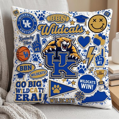 Personalized University Campus Pillow Custom College School Mascot Pillow Game Day Gift Ideas