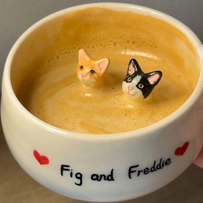 Custom Pet Figure Mug For Pet Lovers Christmas Gift