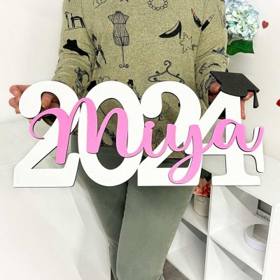 Custom Graduation Decor Name Sign Graduation Party Centerpiece