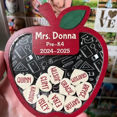 Personalized Teacher Apple Magnet Teacher Appreciation Gifts From Student