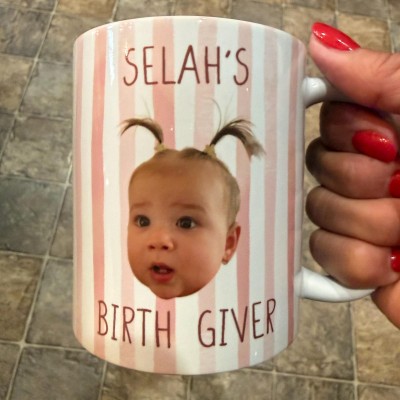 Best Dad Ever Custom Baby Photo Retro Mug Perfect Father's Day Gift