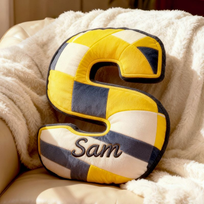Personalized Volleyball Letter Pillow With Name for World Cup Fans Game Day Gift