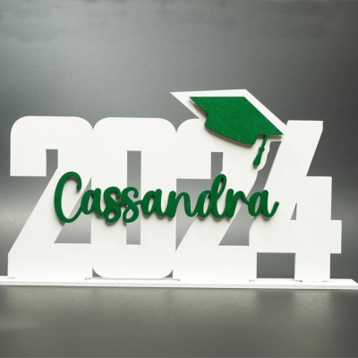 Custom Graduation Decor Name Sign Graduation Party Centerpiece