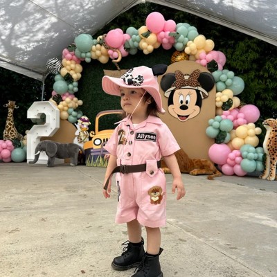 Personalized Safari Outfit for Baby & Toddler Halloween Kids Costume Birthday Gift