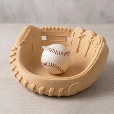 Vintage Baseball Glove Bowl Tray Sports Desk Organizer Baseball Fan Gift