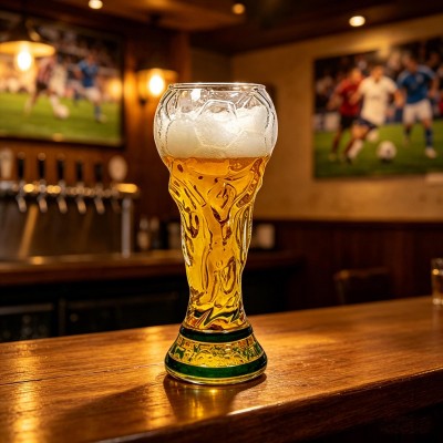 World Cup Trophy Beer Glass Gift for Soccer Fans