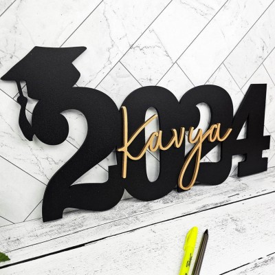 Custom Graduation Decor Name Sign Graduation Party Centerpiece
