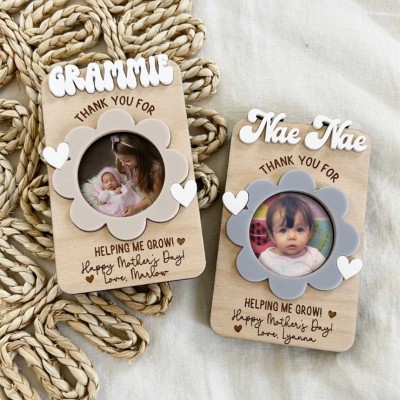 Custom Fridge Photo Frame Magnet For Mother's Day Gift