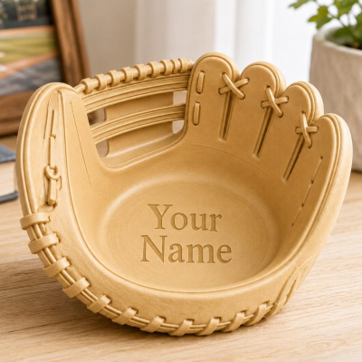 Vintage Baseball Glove Bowl Tray Sports Desk Organizer Baseball Fan Gift