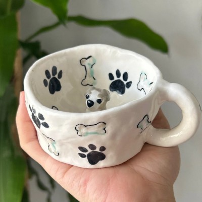 Custom Pet Figure Mug For Pet Lovers Christmas Gift