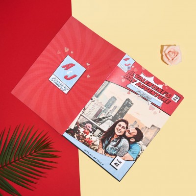 Personalized Comic Book For Couple Valentine's Day Anniversary Gift