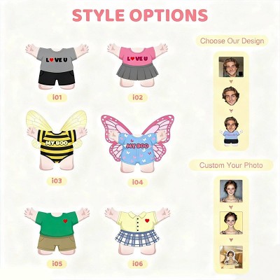 Personalized Couple Face Photo Pillow Custom Newlyweds Hug Me Doll Cushion Valentine's Day Gift