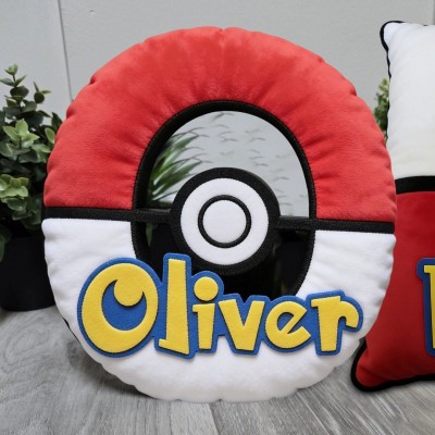 Personalized Monster game Style Pillow Custom Name Plush Gift