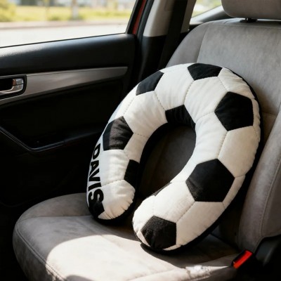 Personalized Soccer U-Shaped Pillow with Custom Name for Soccer Fans