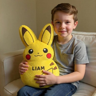 Personalized Easter Bunny Family Plush Pillow Custom Name Pillow Easter Basket Gift