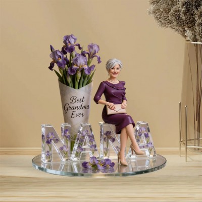 Custom Any Photo Perfect Gift For Mom, Grandma Mother Custom Shaped Acrylic Plaque